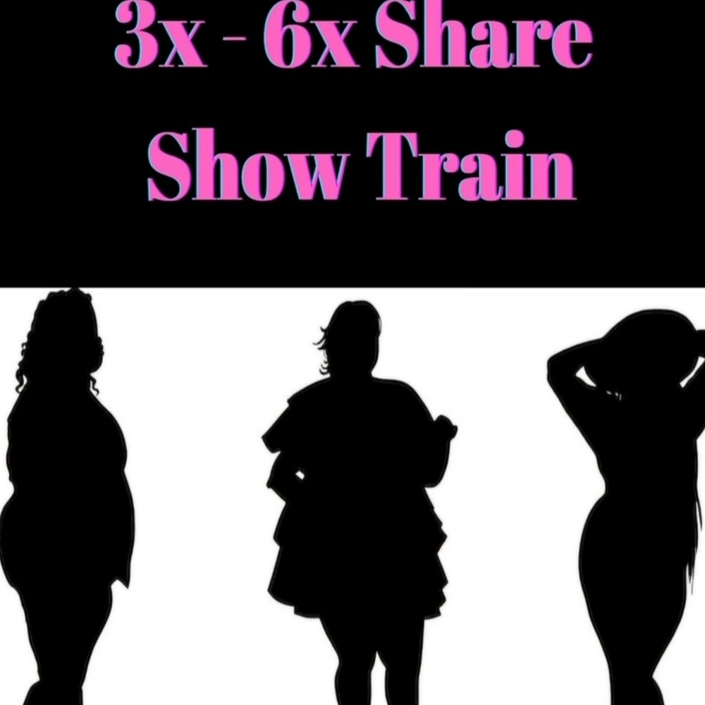🦄🎉04/25  3x-6x PLUS SIZE Share Raid Train🎉🦄